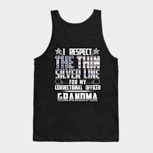 Correctional Office Grandma Thin Silver Line Tank Top